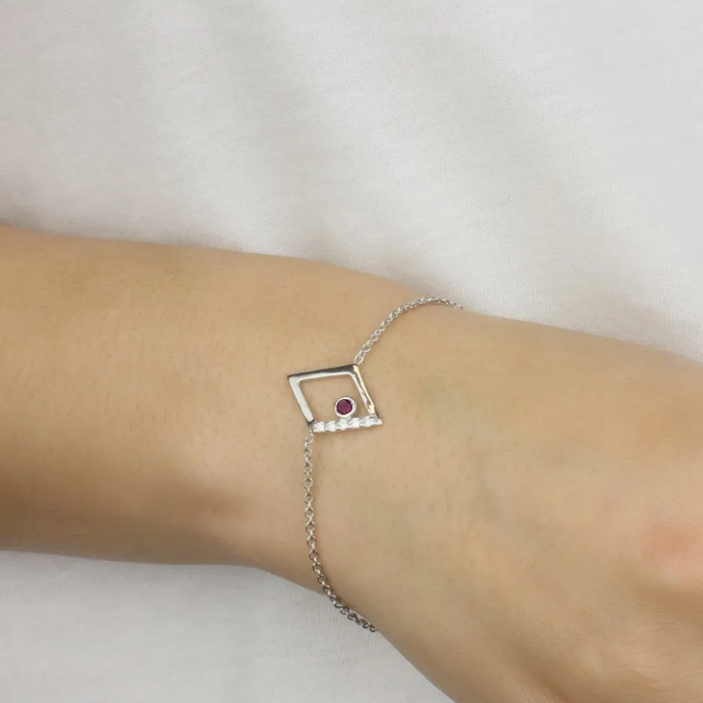 Diamante: Ruby & Diamond Bracelet