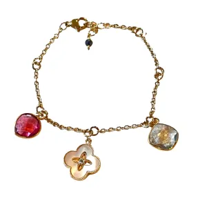Double Ring Charm Bracelet