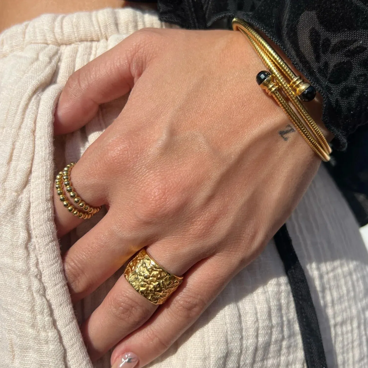 Ellie Vail Jamelia Coil Wrap Gold Bracelet / Anklet