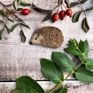 Hedgehog brooch