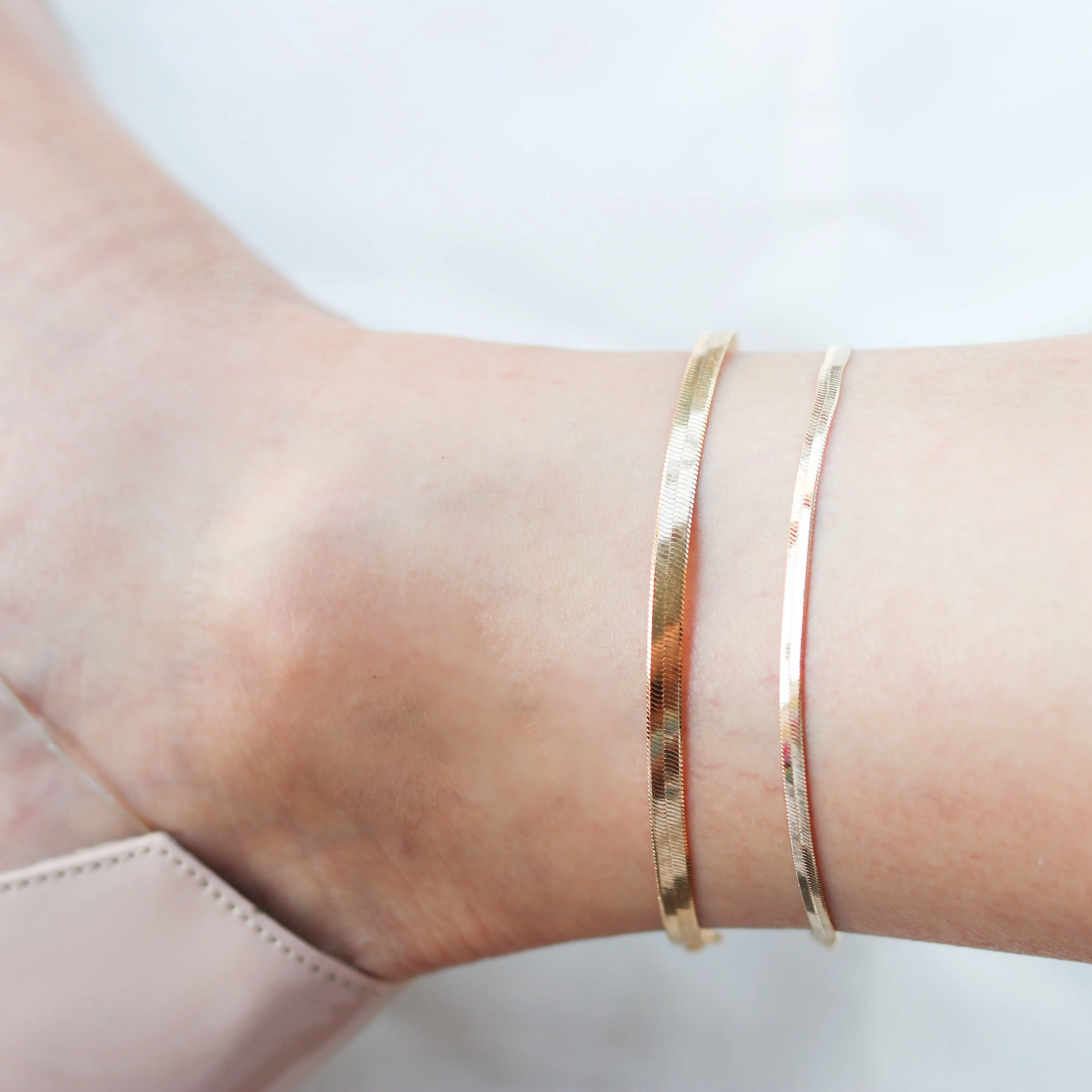 Herringbone Anklet