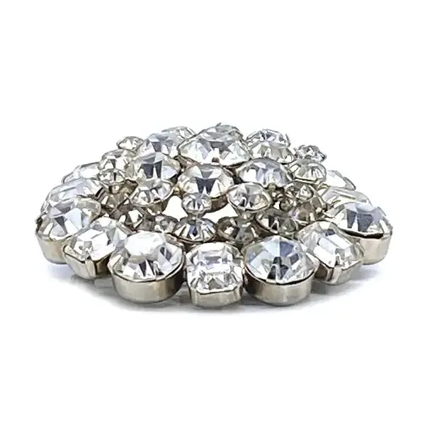 Hollywood Regency Style Rhinestone Brooch Perfect for Weddings