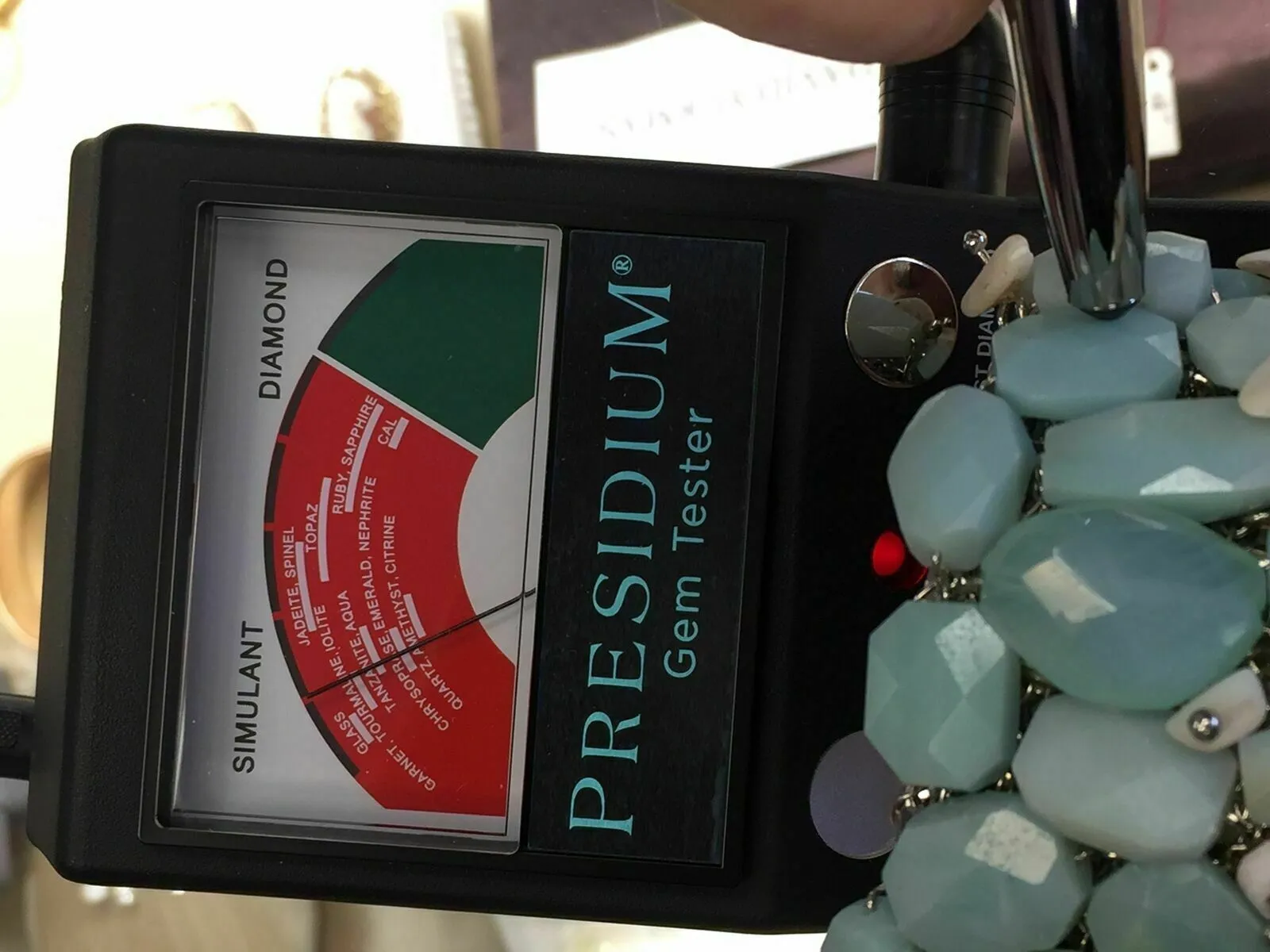 Huge Coutare Rough Aquamarine Studded Statement Cuff Stainless Steel