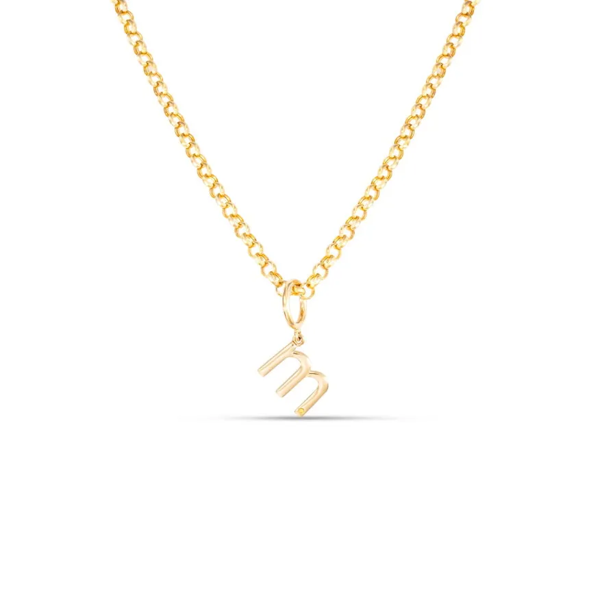 Initial Pendant With Birthstone