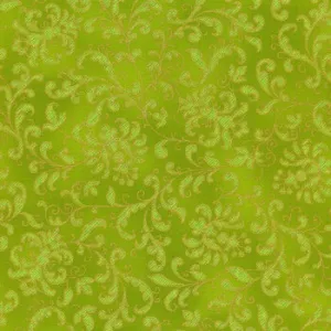 Joli Bijou Peridot Lace with Metallic by Robert Kaufman - 21824-424