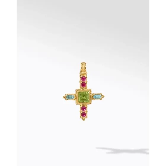 Konstantino Alexandria 18K Yellow Gold Cleopatra Petite Cross Pendant