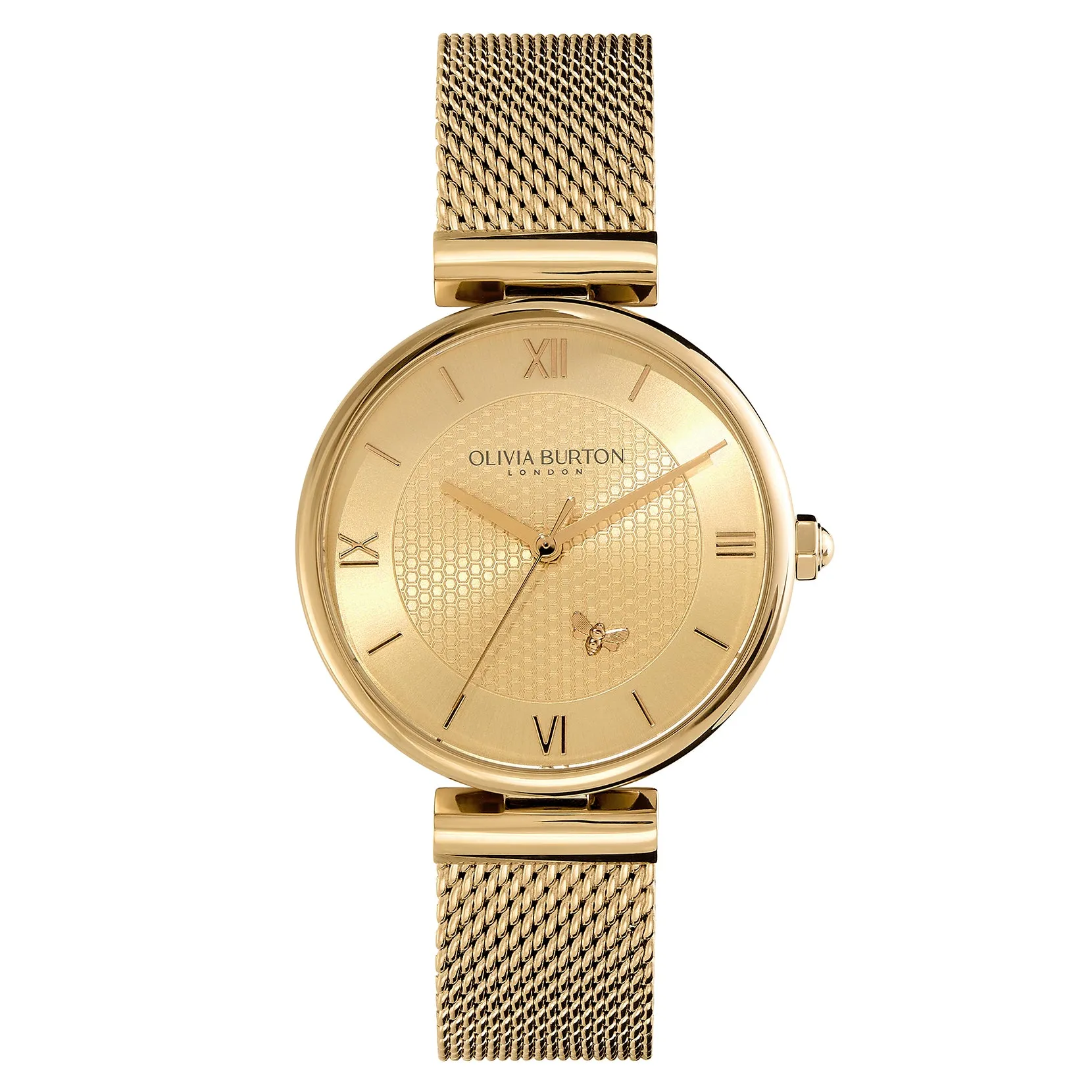 Ladies 36mm Minima Bee T-Bar Gold Mesh Watch (24000096)