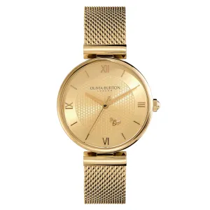 Ladies 36mm Minima Bee T-Bar Gold Mesh Watch (24000096)