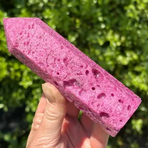 Large Honeycomb Ruby Tower Point | C