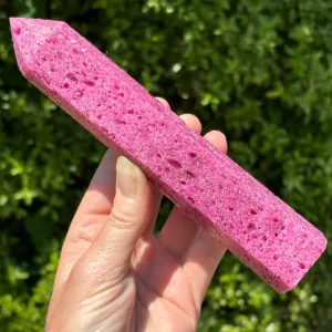 Large Honeycomb Ruby Tower Point | E