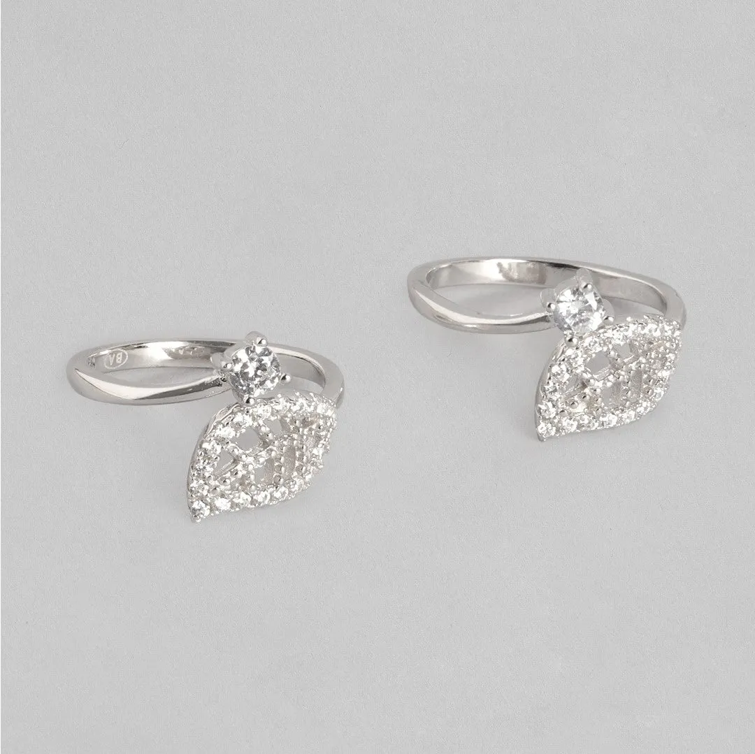 Leaf Style 925 Silver Toe Ring