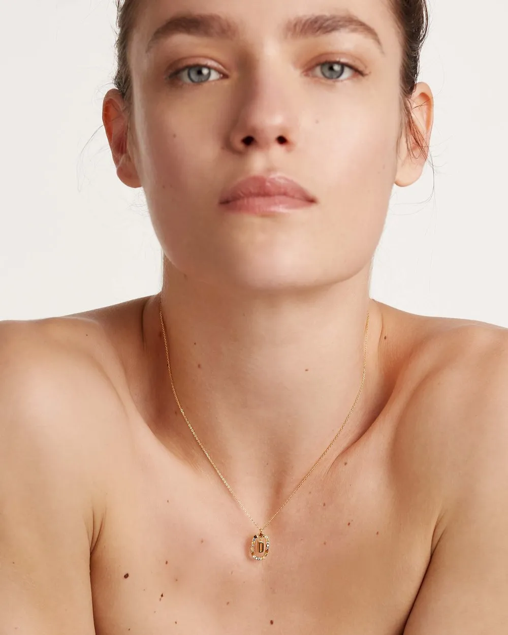Letter D Circle Necklace
