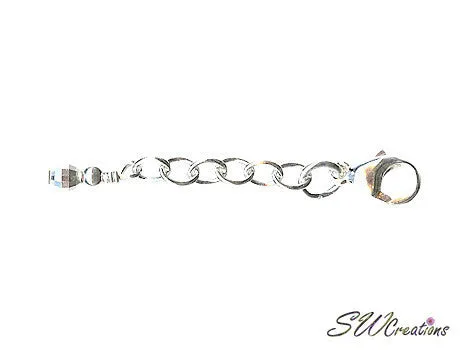 Looking Glass Silver Anklet Extender