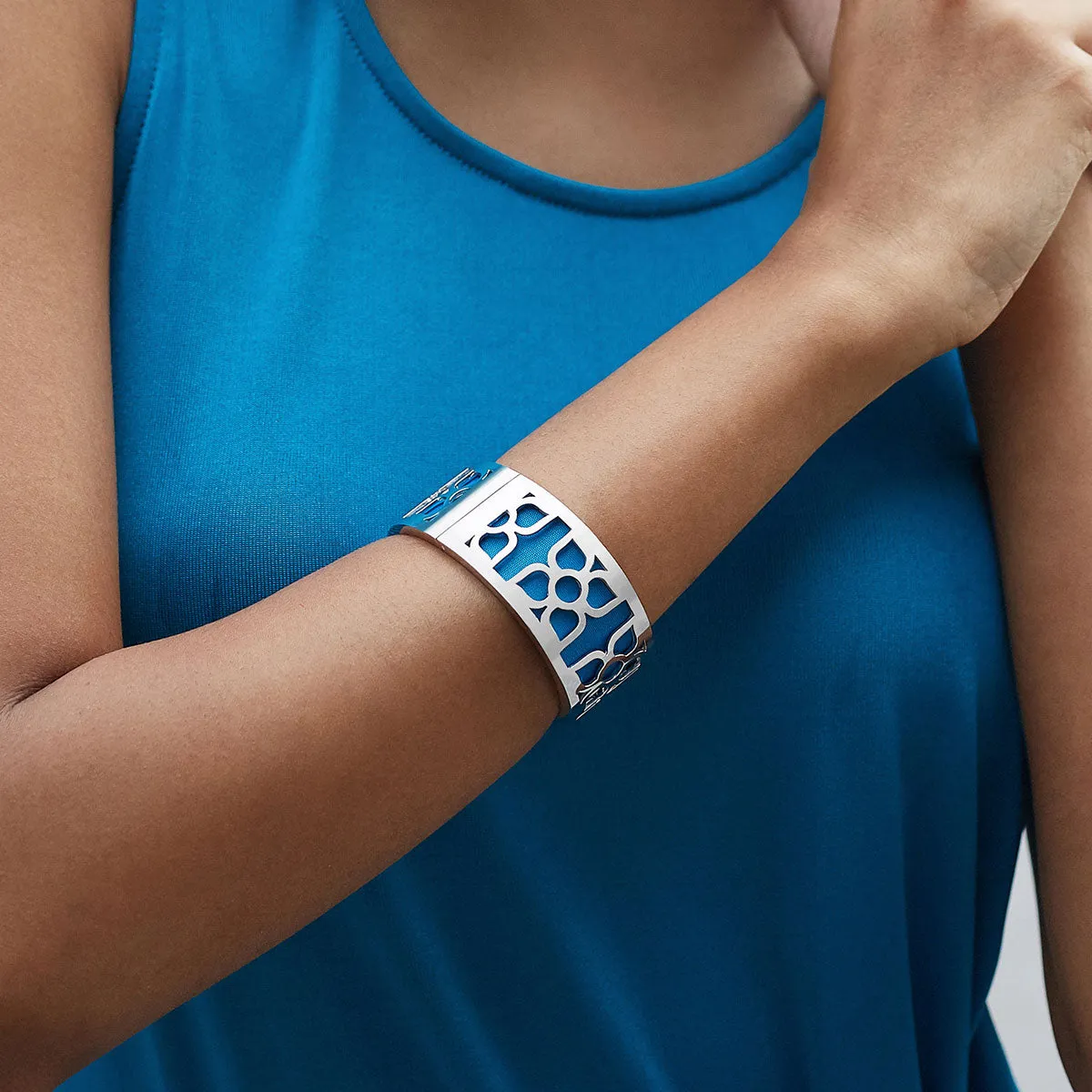 Lotus Bangle - Peacock Green