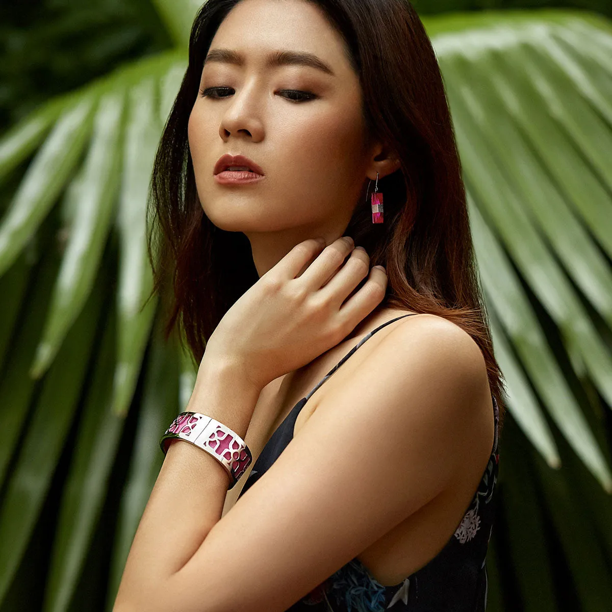 Lotus Bangle - Peacock Green