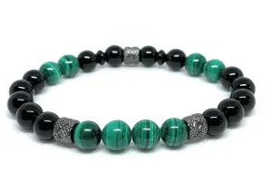 Malachite and Onyx Bracelet