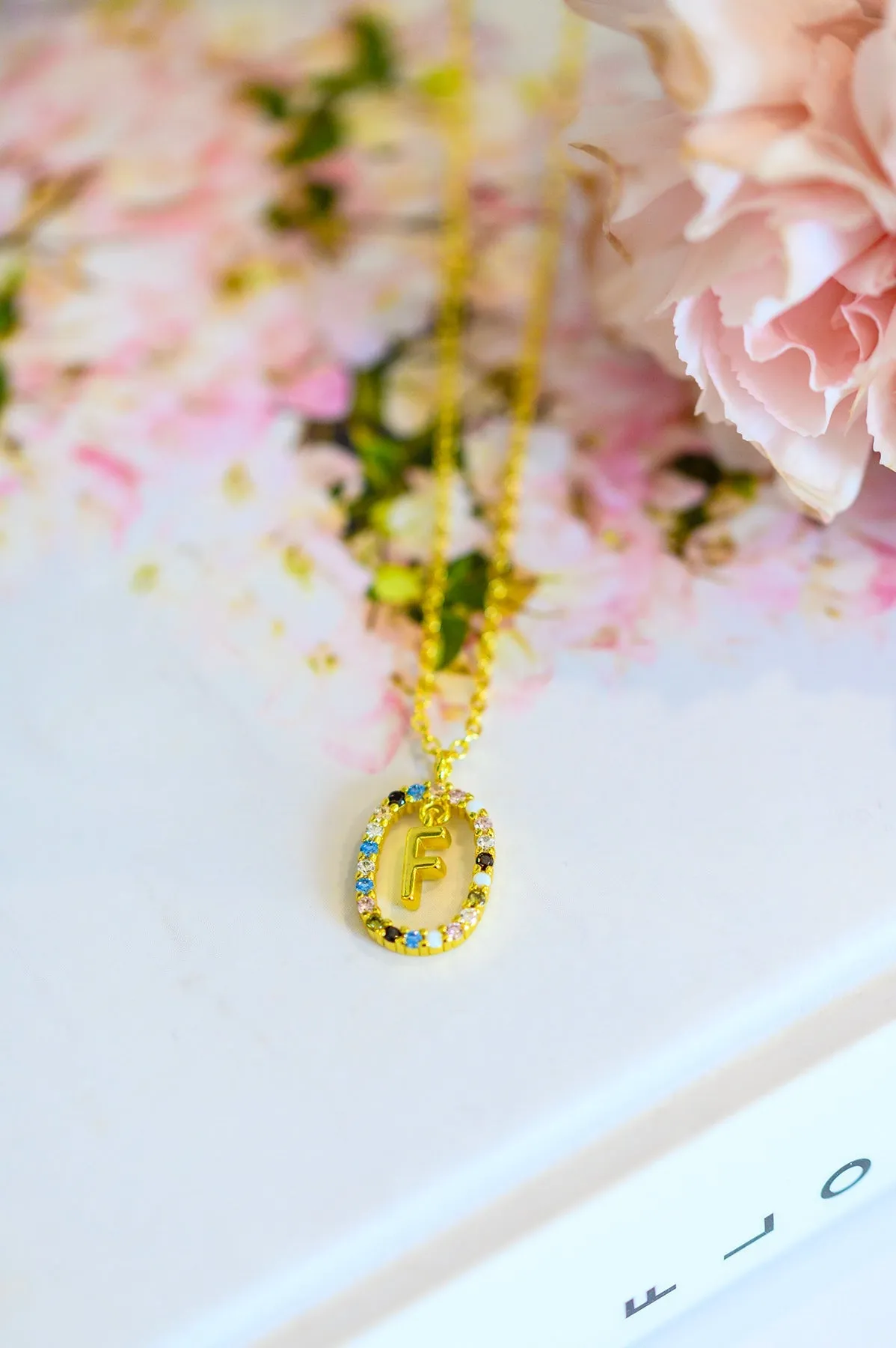 Mi Amor - Initial Necklace - 18K Gold