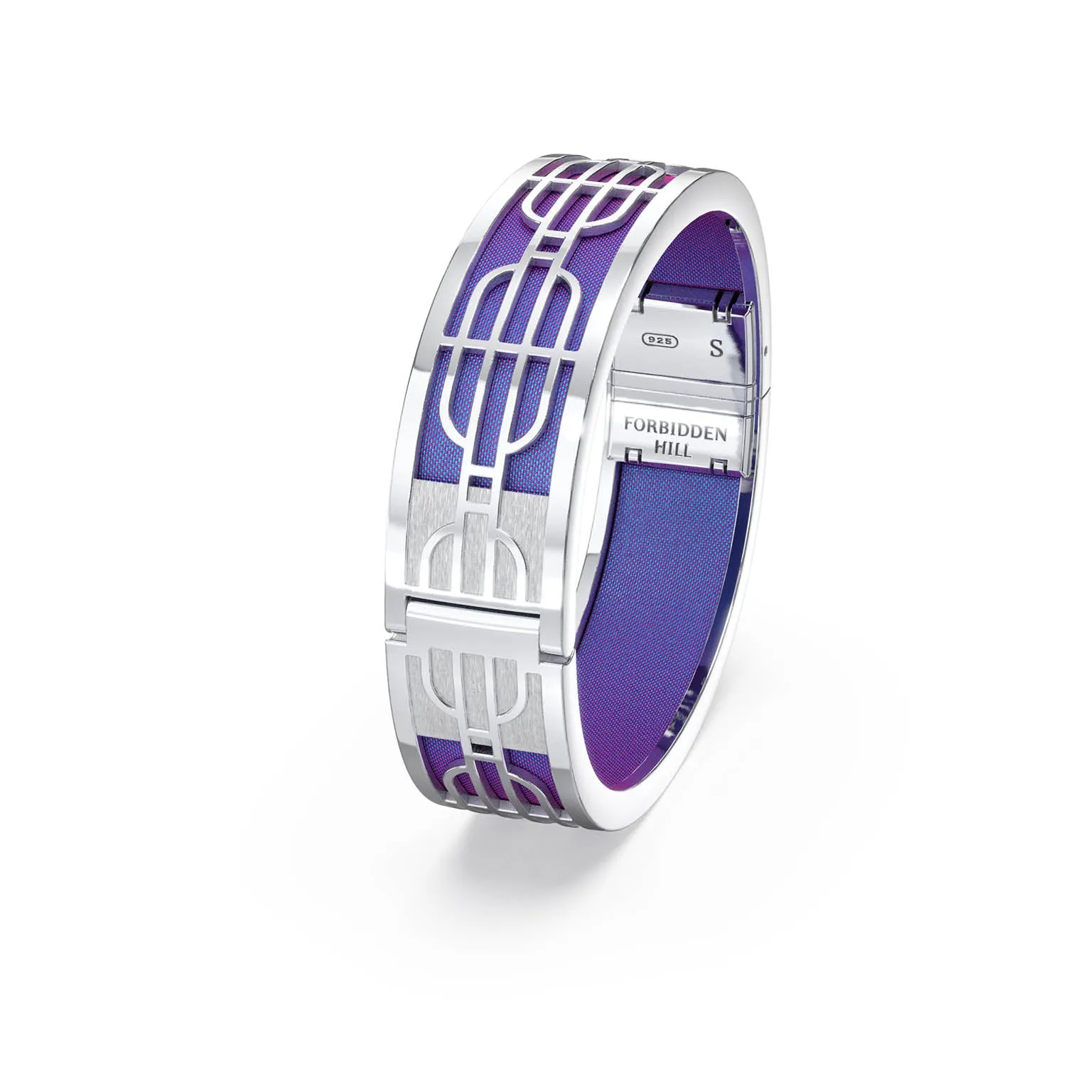 Nanyang Dream Bangle - Dawn Mauve - Sterling Silver