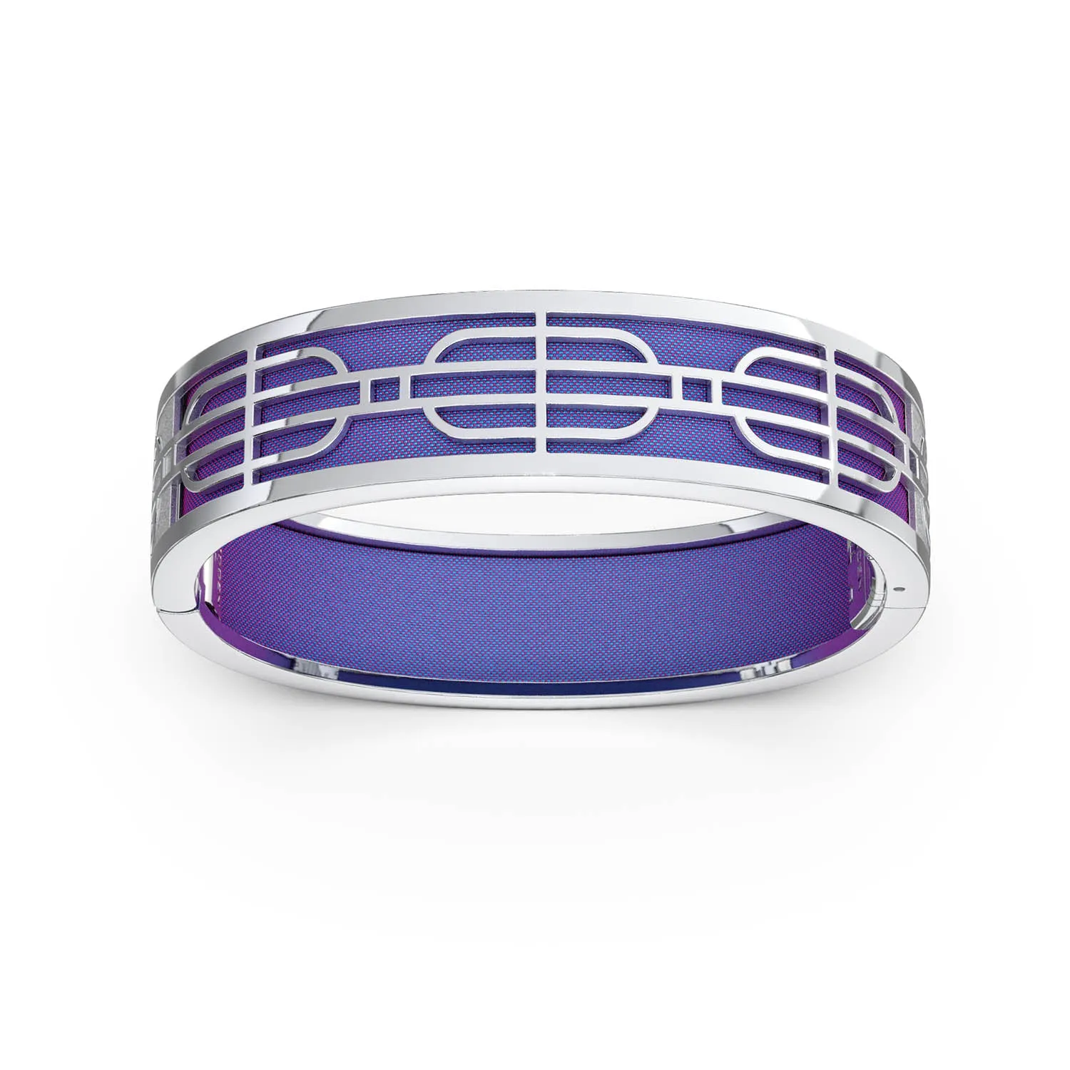 Nanyang Dream Bangle - Dawn Mauve - Sterling Silver