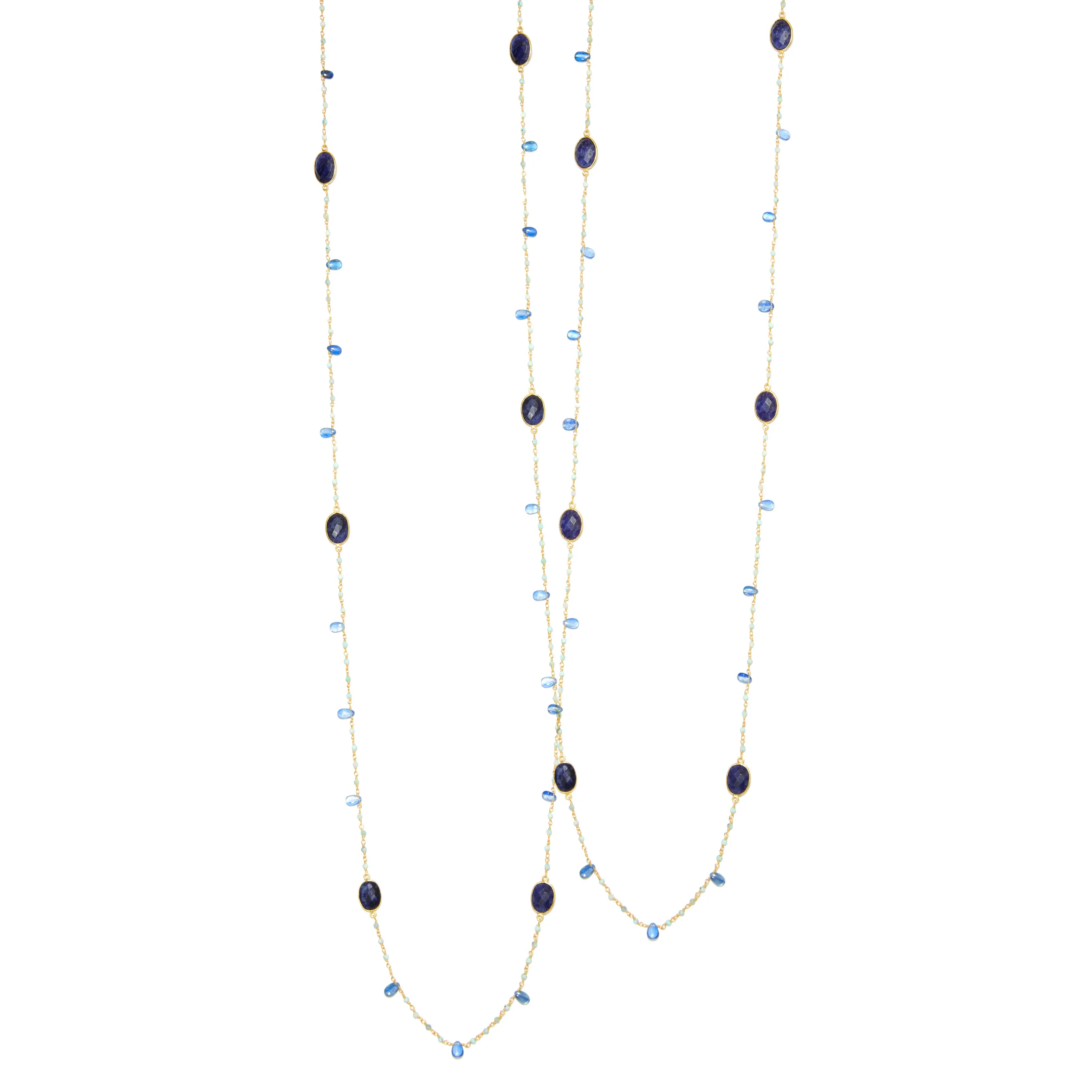 Necklace - Sapphire, Kyanite & Larimar