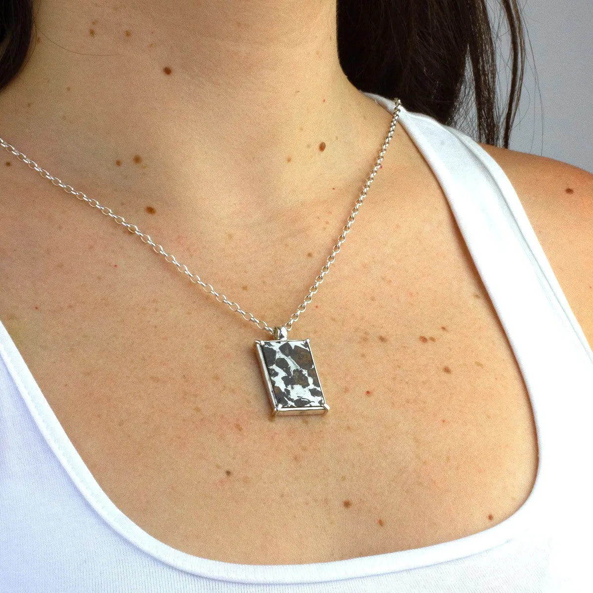 Pallasite Meteorite Necklace
