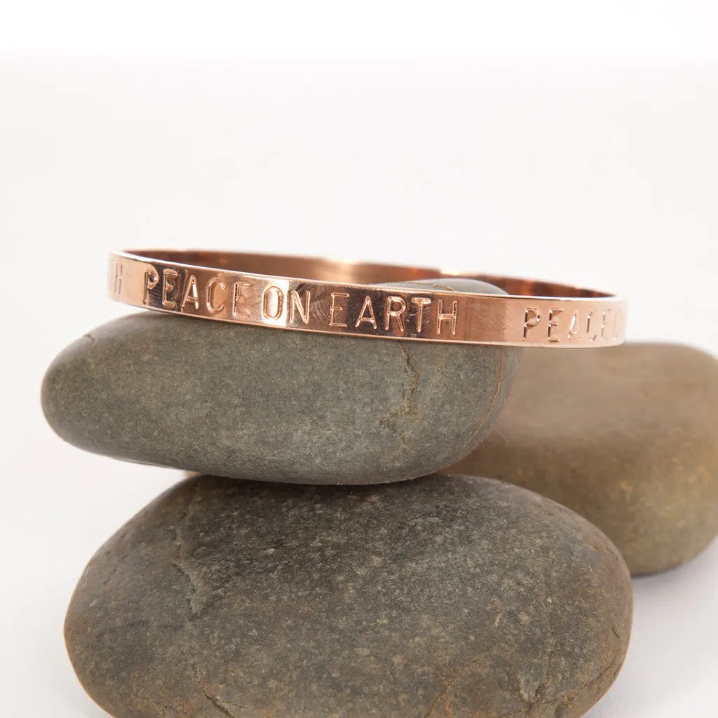 Peace on Earth bangle