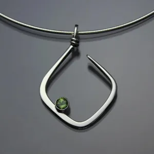 Peridot Pendant Necklace PEN050PR Sterling Silver or 14K Gold by John Tzelepis Jewelry