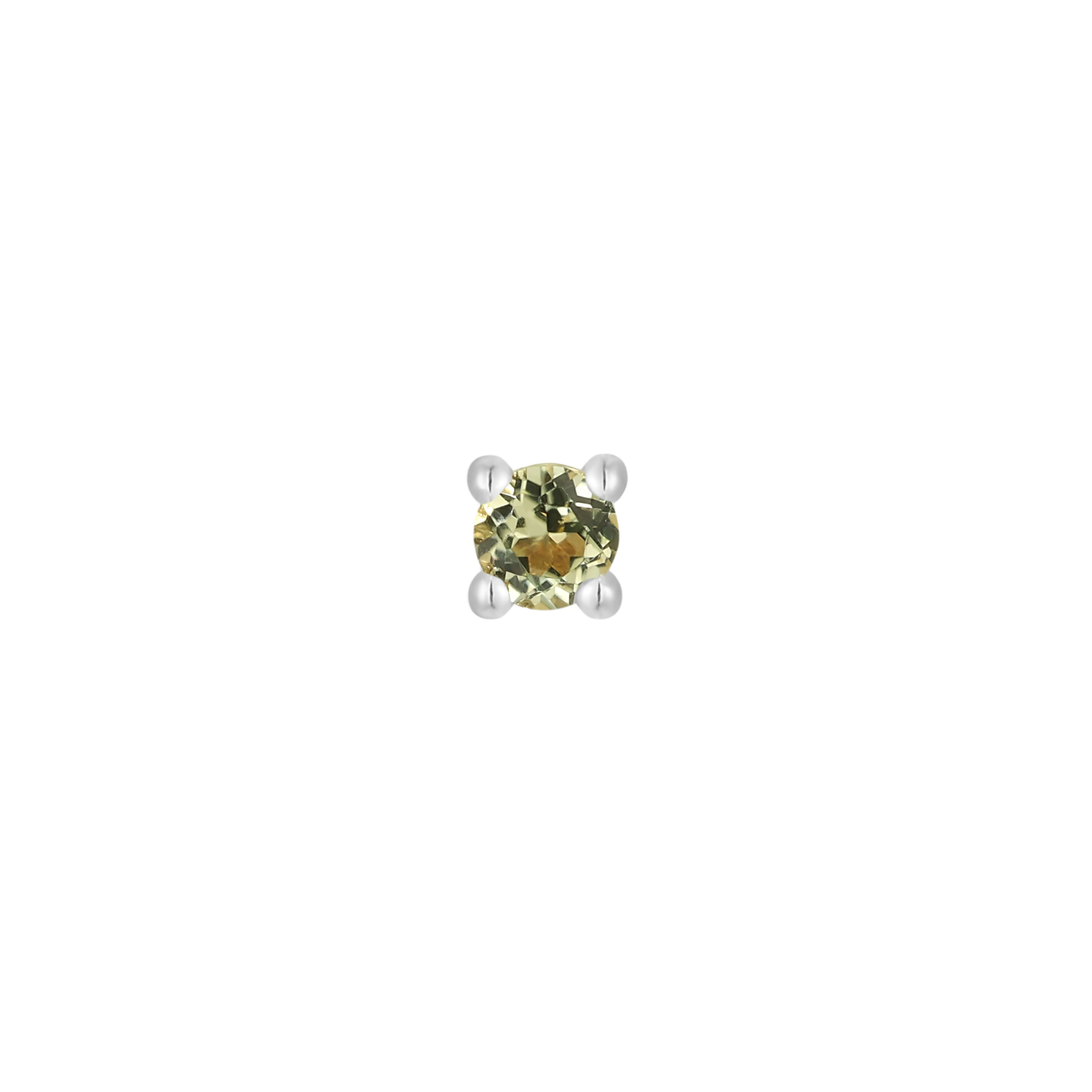 Peridot Prong - Threadless End