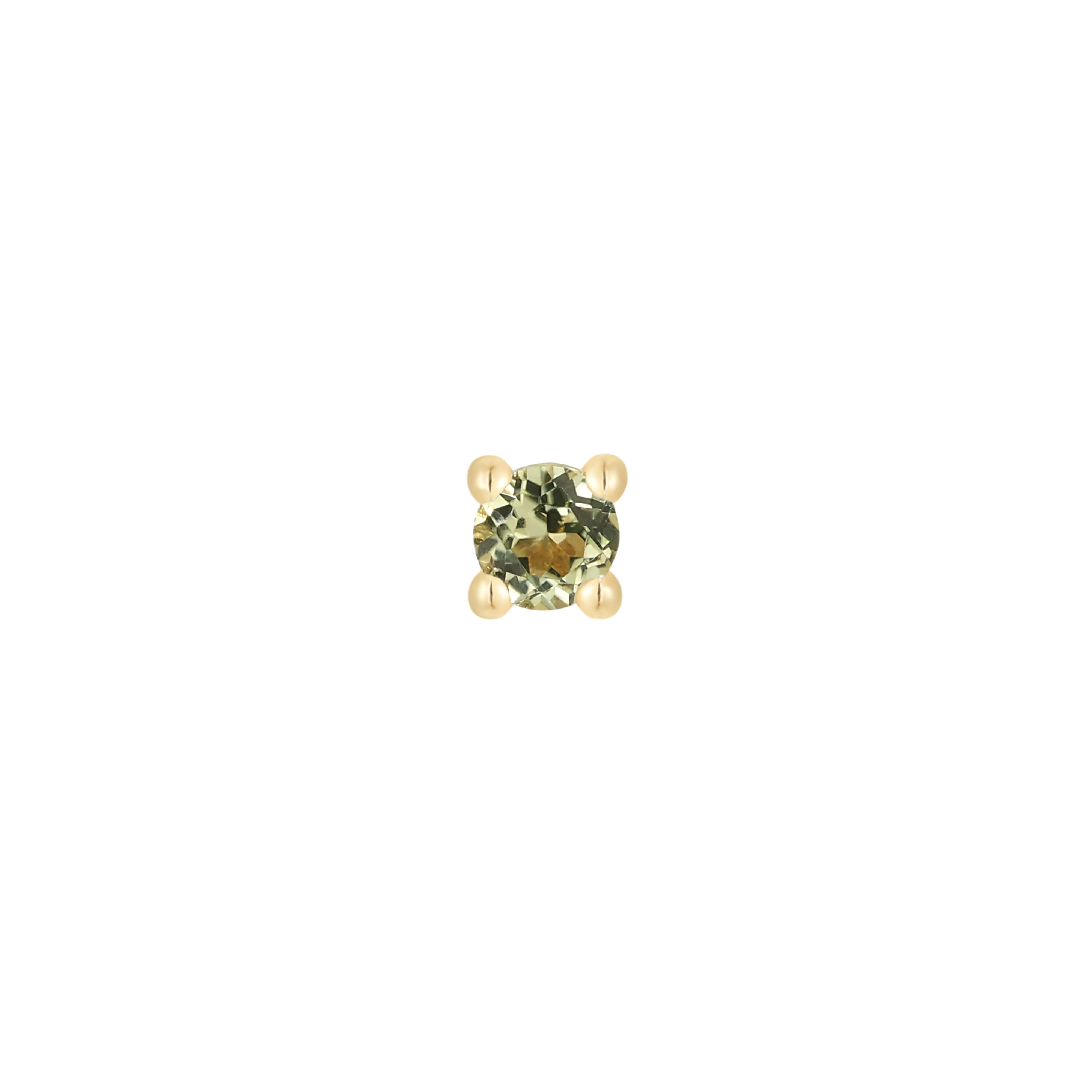 Peridot Prong - Threadless End