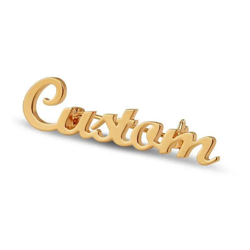 Personalize Your Name Brooch