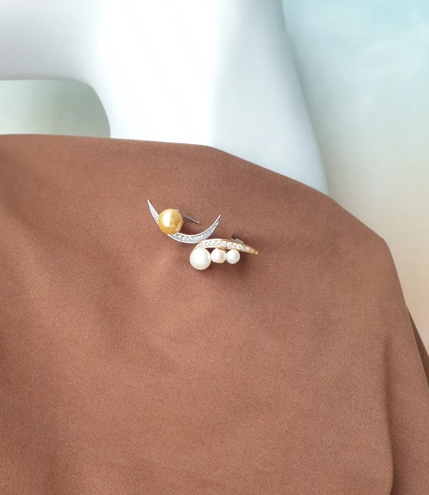 Phases of the Moon Brooch