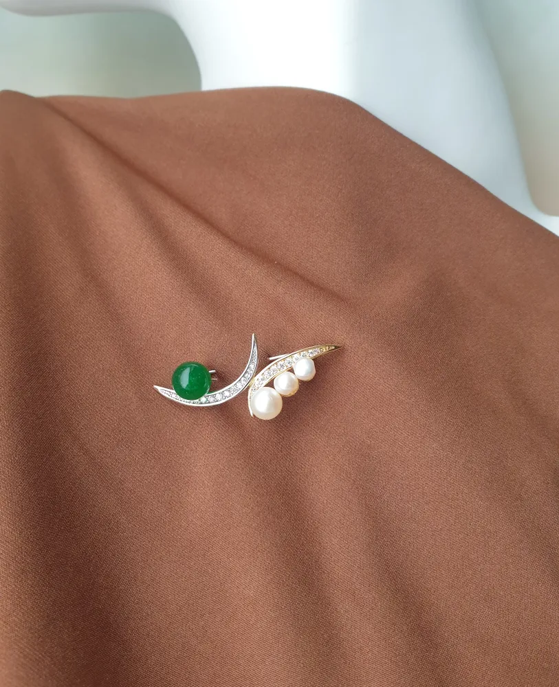 Phases of the Moon Brooch