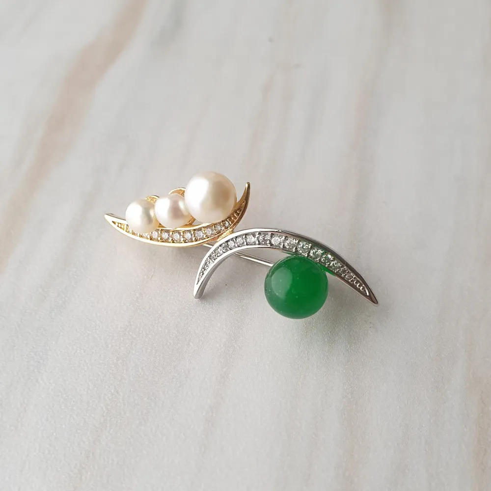 Phases of the Moon Brooch