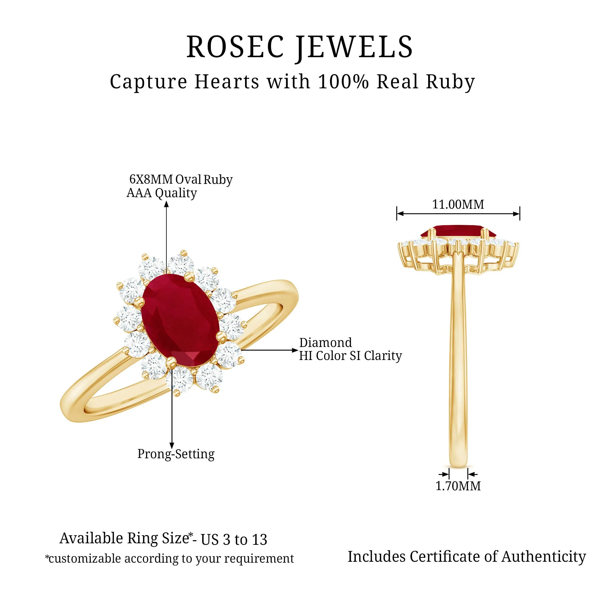 Princess Diana Inspired Ruby and Diamond Engagement Ring