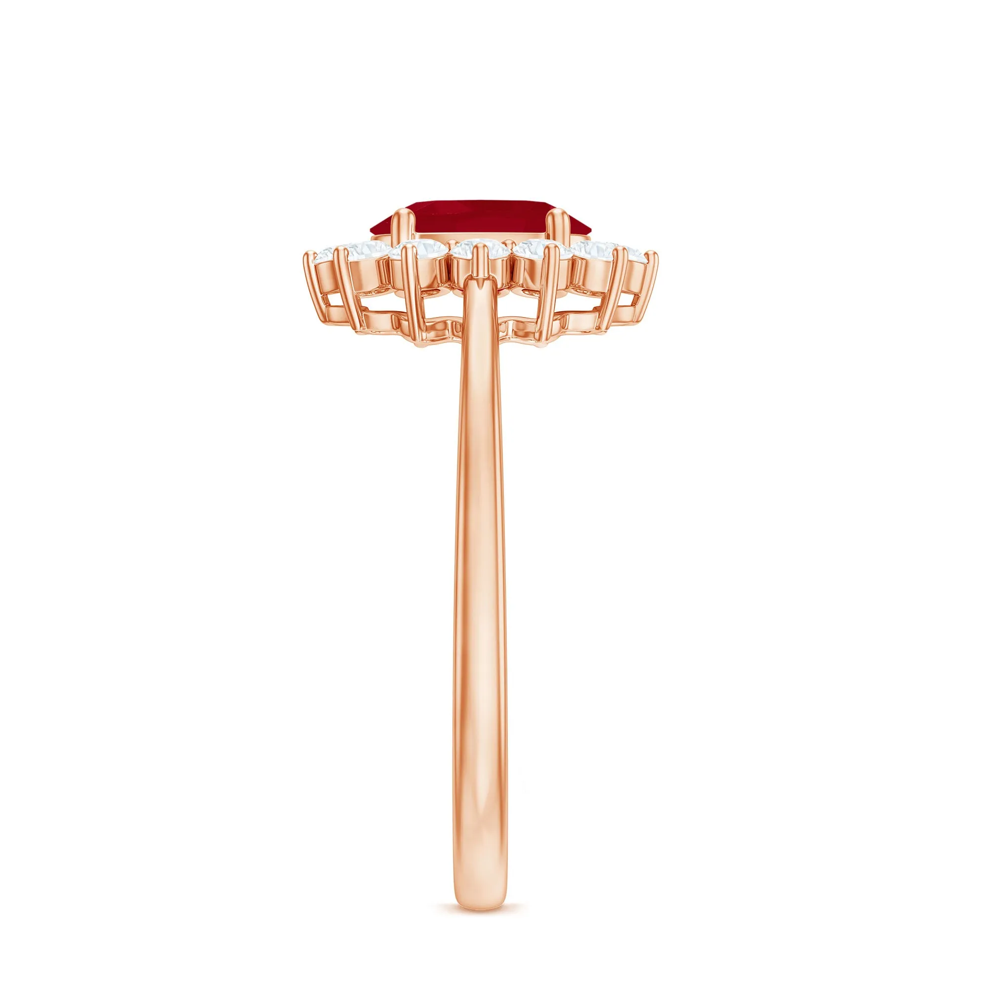 Princess Diana Inspired Ruby and Diamond Engagement Ring