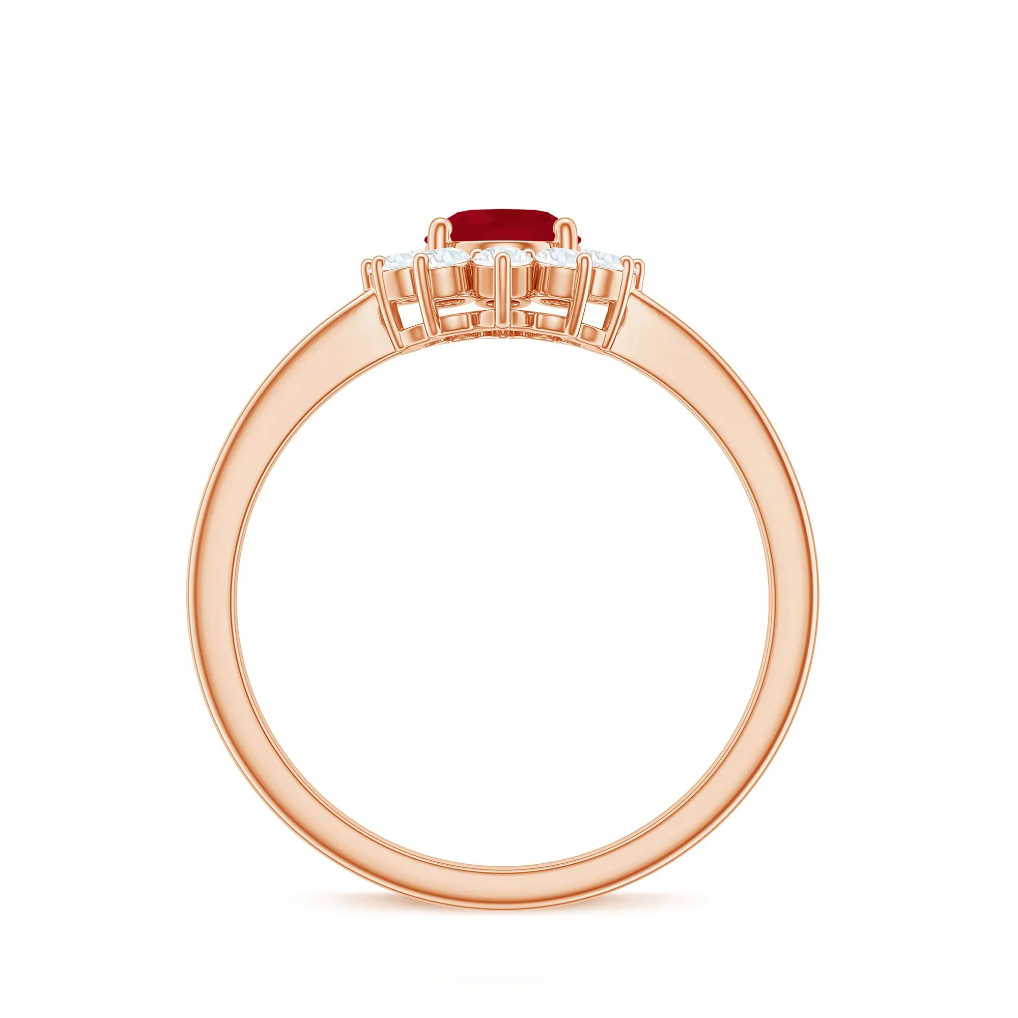Princess Diana Inspired Ruby and Diamond Engagement Ring
