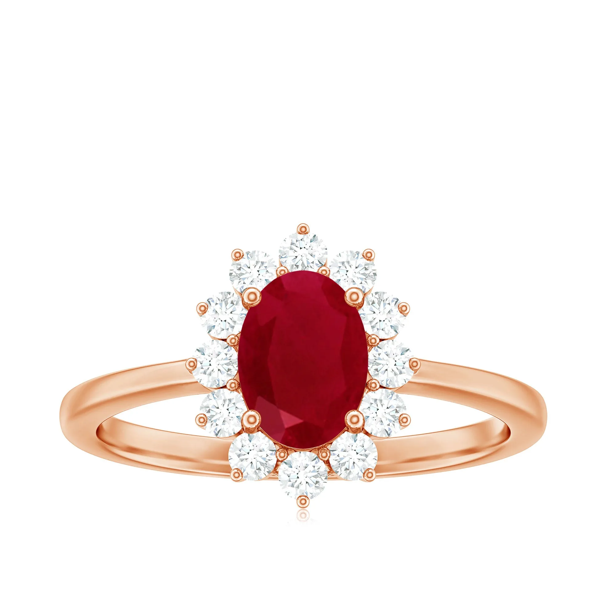 Princess Diana Inspired Ruby and Diamond Engagement Ring