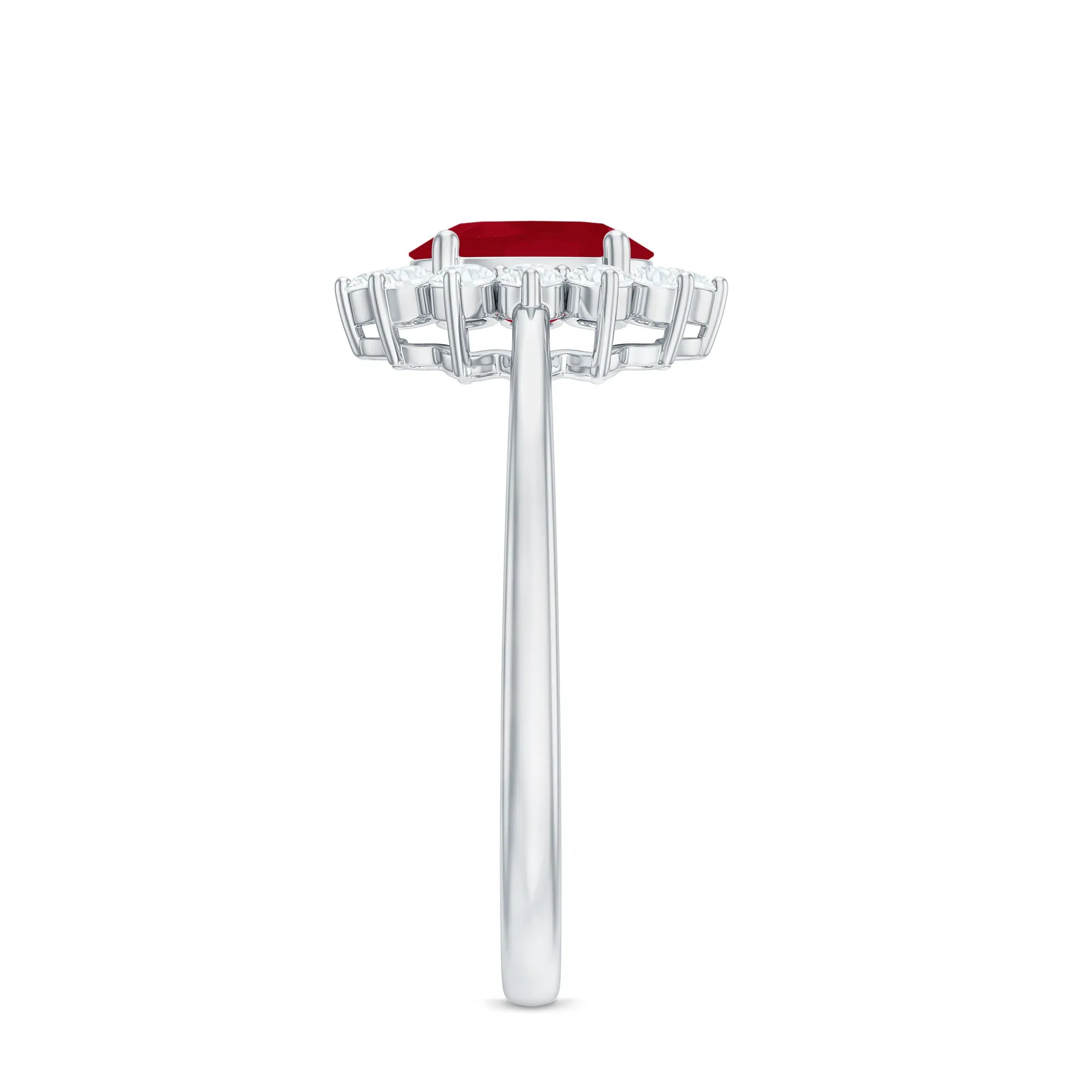 Princess Diana Inspired Ruby and Diamond Engagement Ring