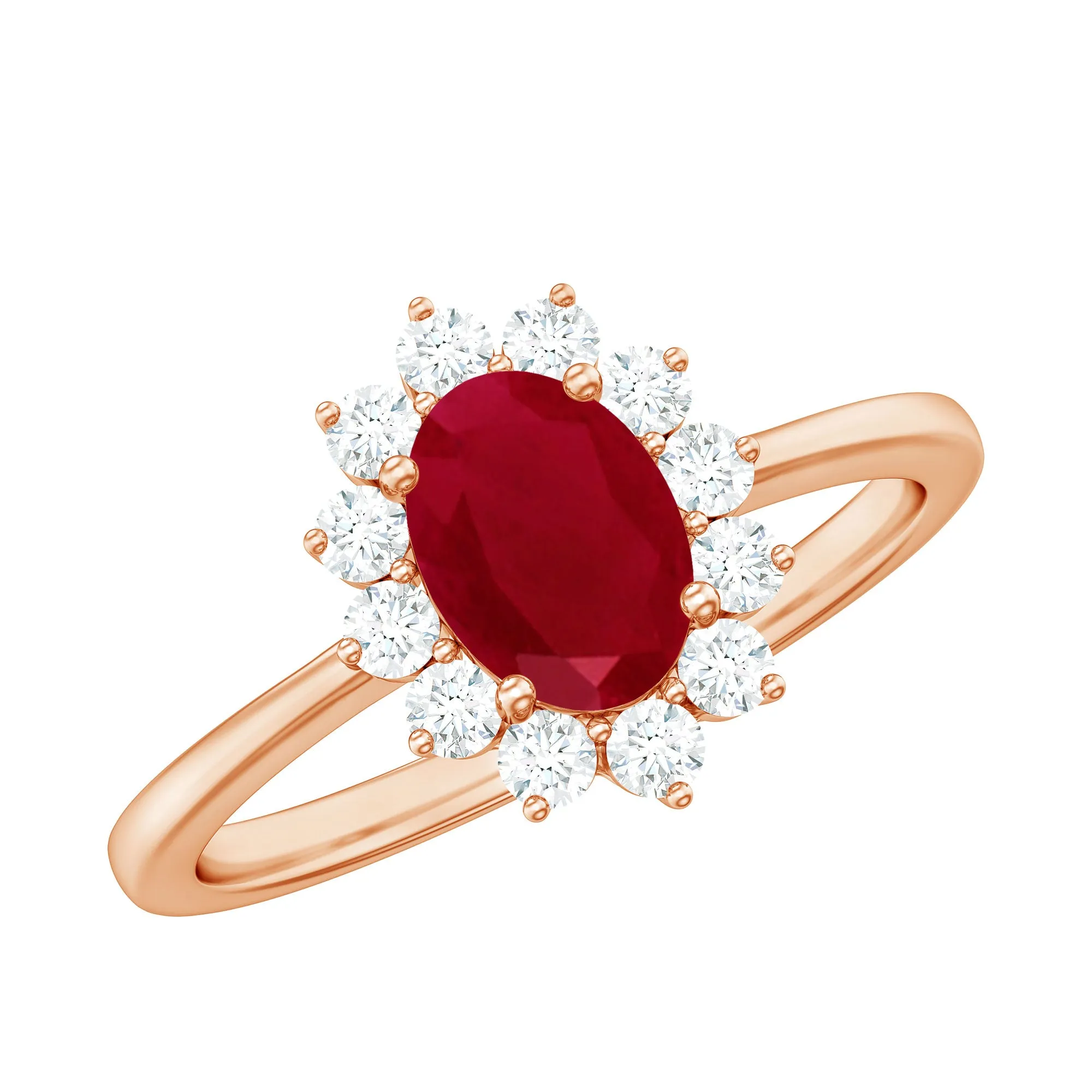 Princess Diana Inspired Ruby and Diamond Engagement Ring