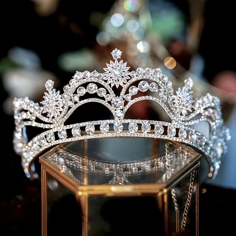 "Demetria" - Wedding Cubic Zirconia Tiara