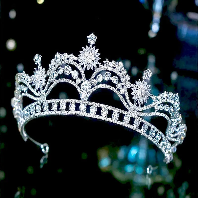 "Demetria" - Wedding Cubic Zirconia Tiara