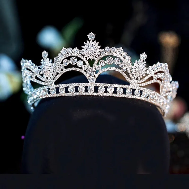 "Demetria" - Wedding Cubic Zirconia Tiara