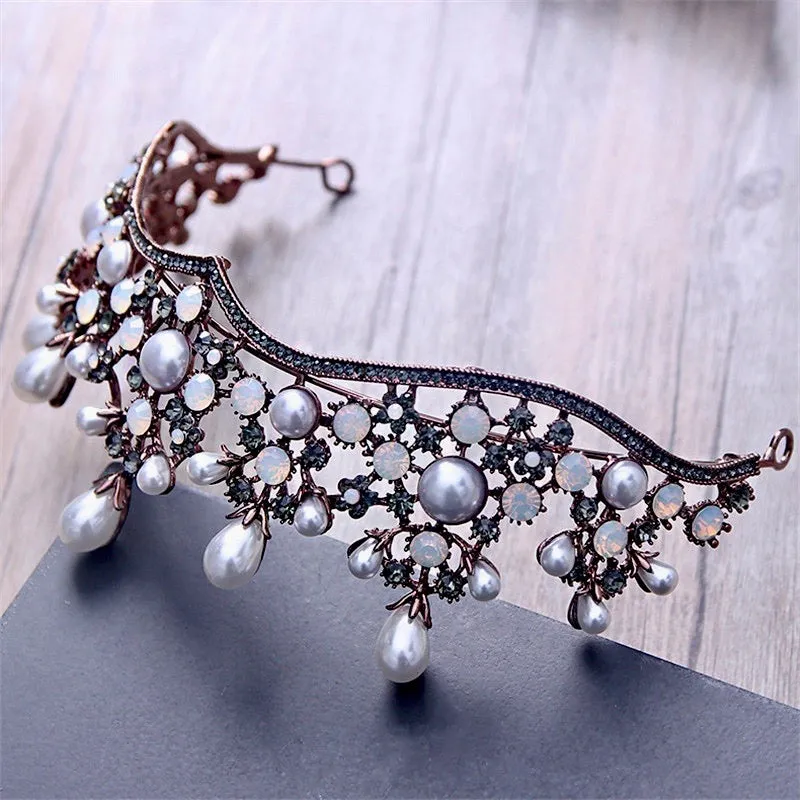 "Sadarah" - Baroque Vintage Bridal Tiara