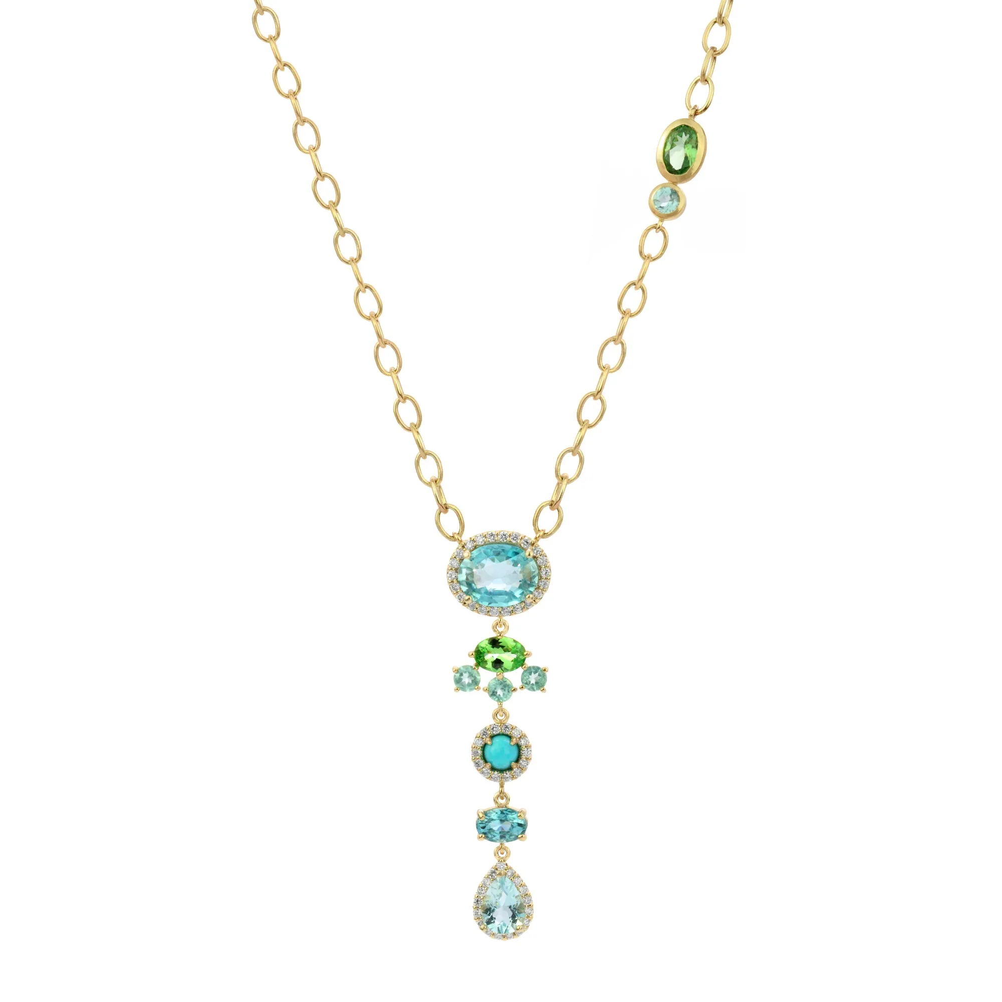 Riviera 14K Opal & Gemstone Necklace
