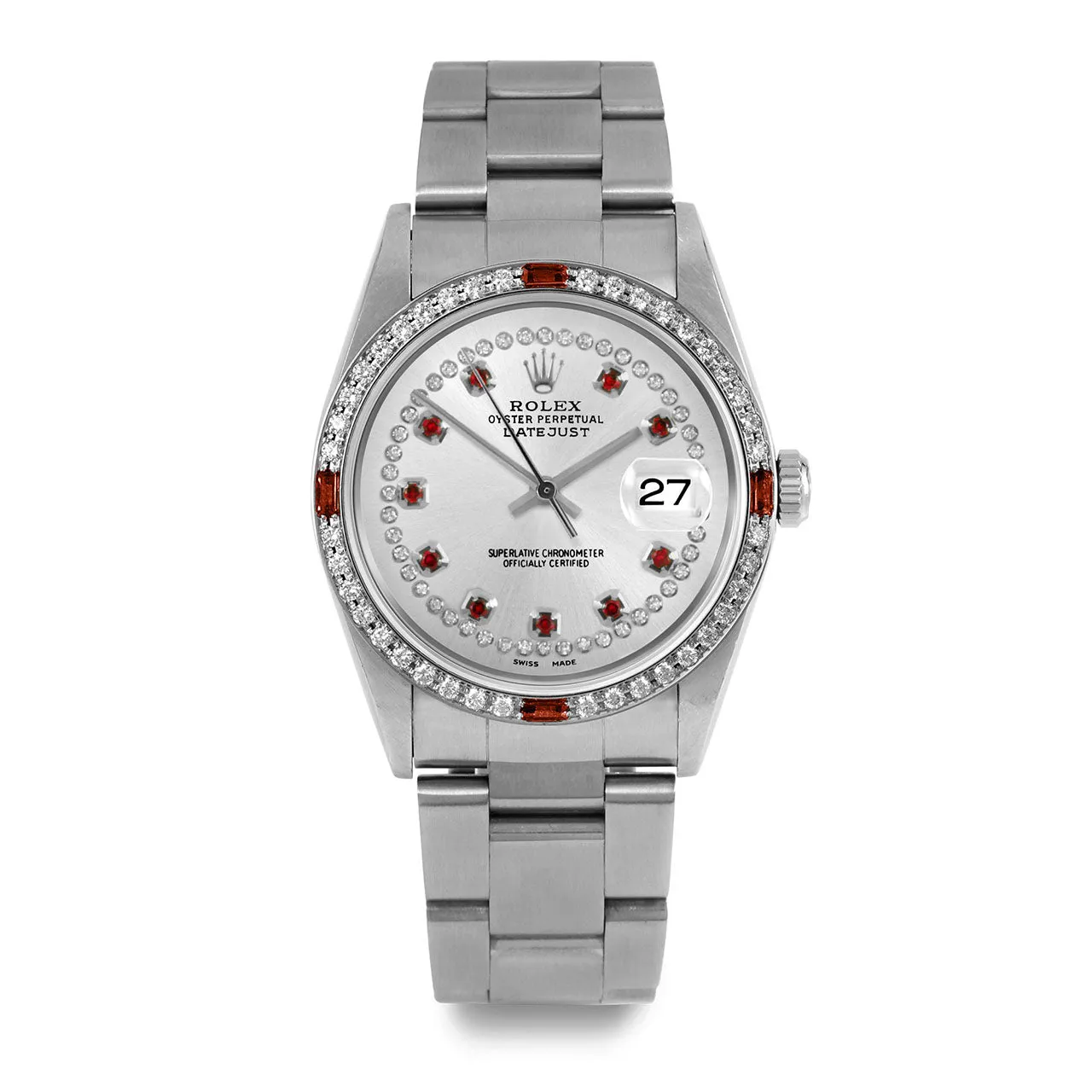 Rolex Datejust 36mm | 16234-SLV-STRR-4RBY-OYS