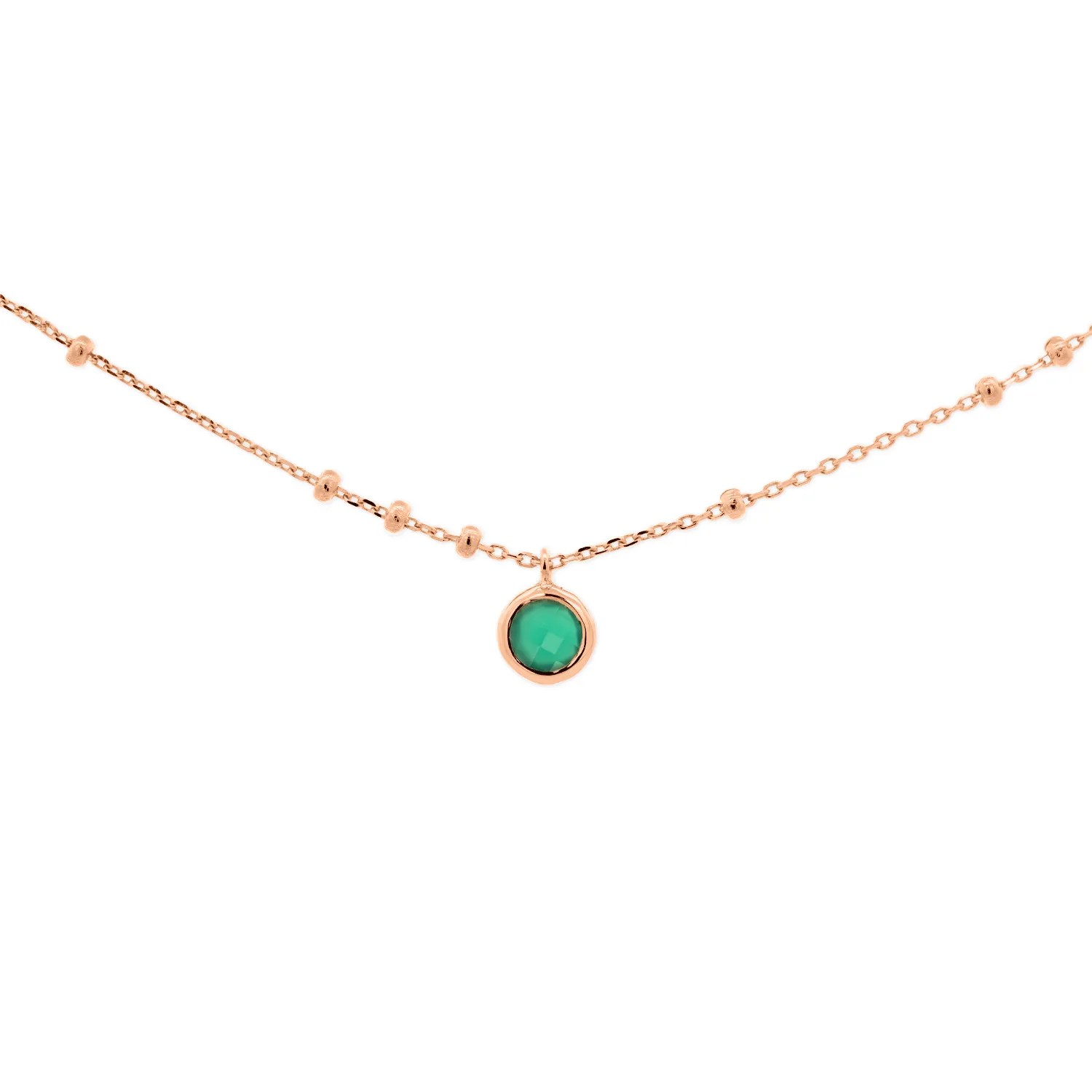 Rose Gold Birthstone Necklace