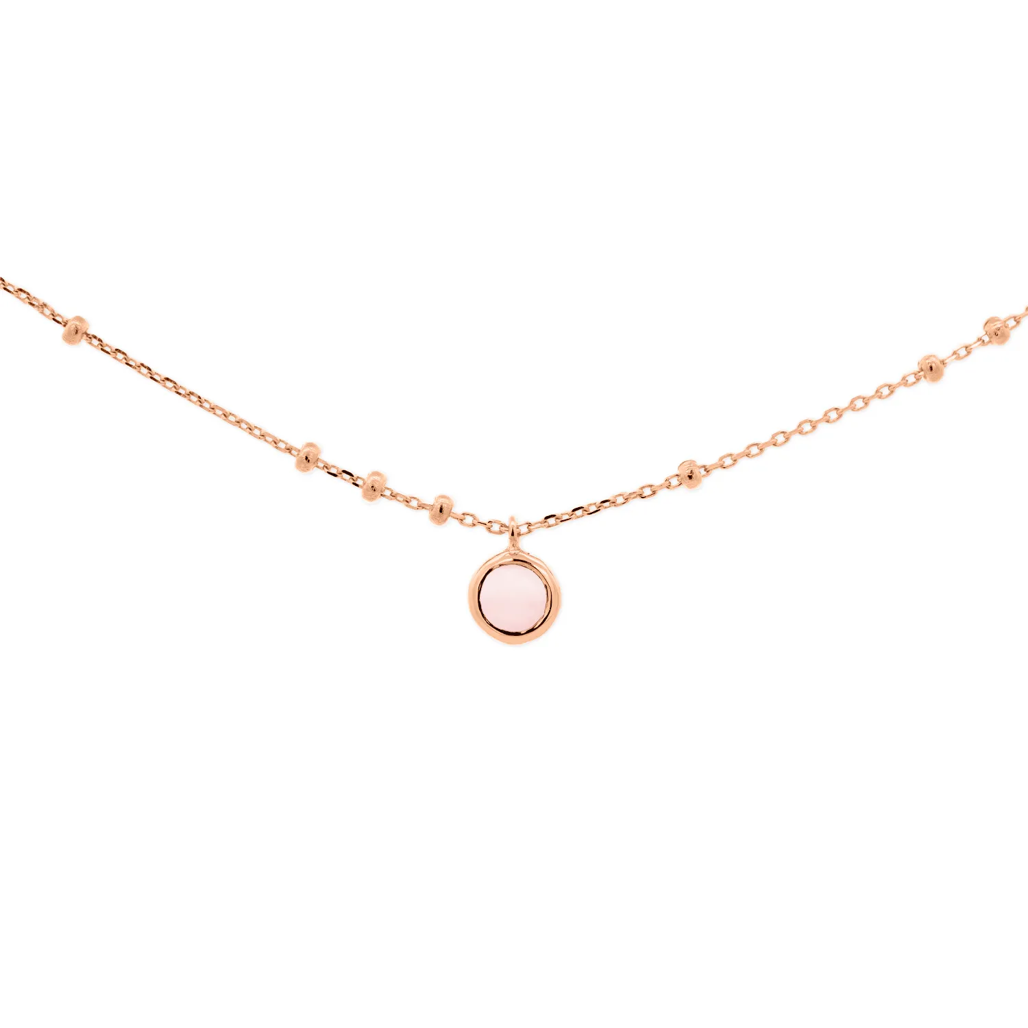 Rose Gold Birthstone Necklace