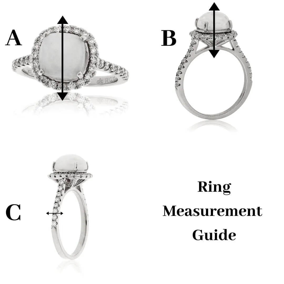 Round Peridot and Diamond Halo Ring