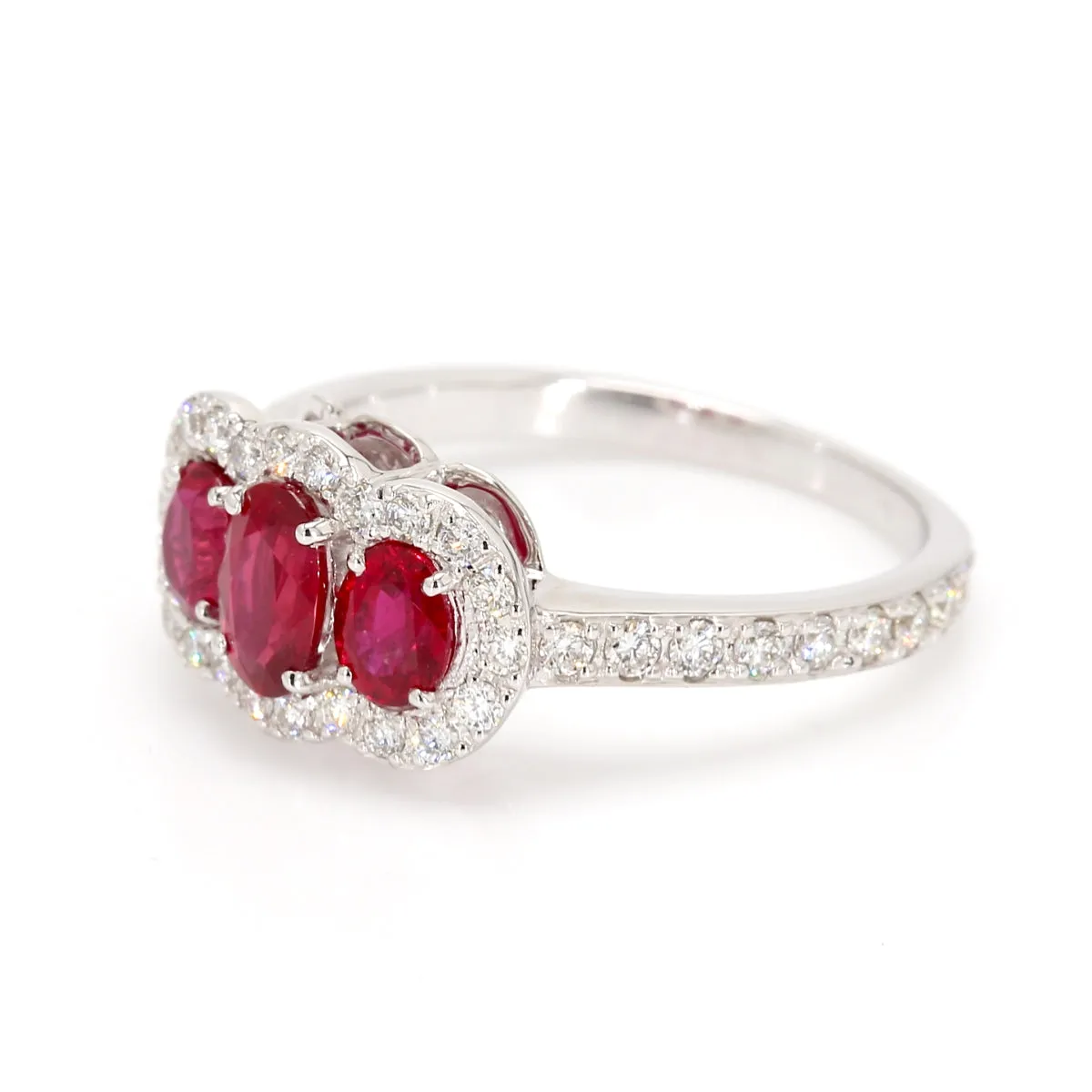 Ruby 3 Stone Ring