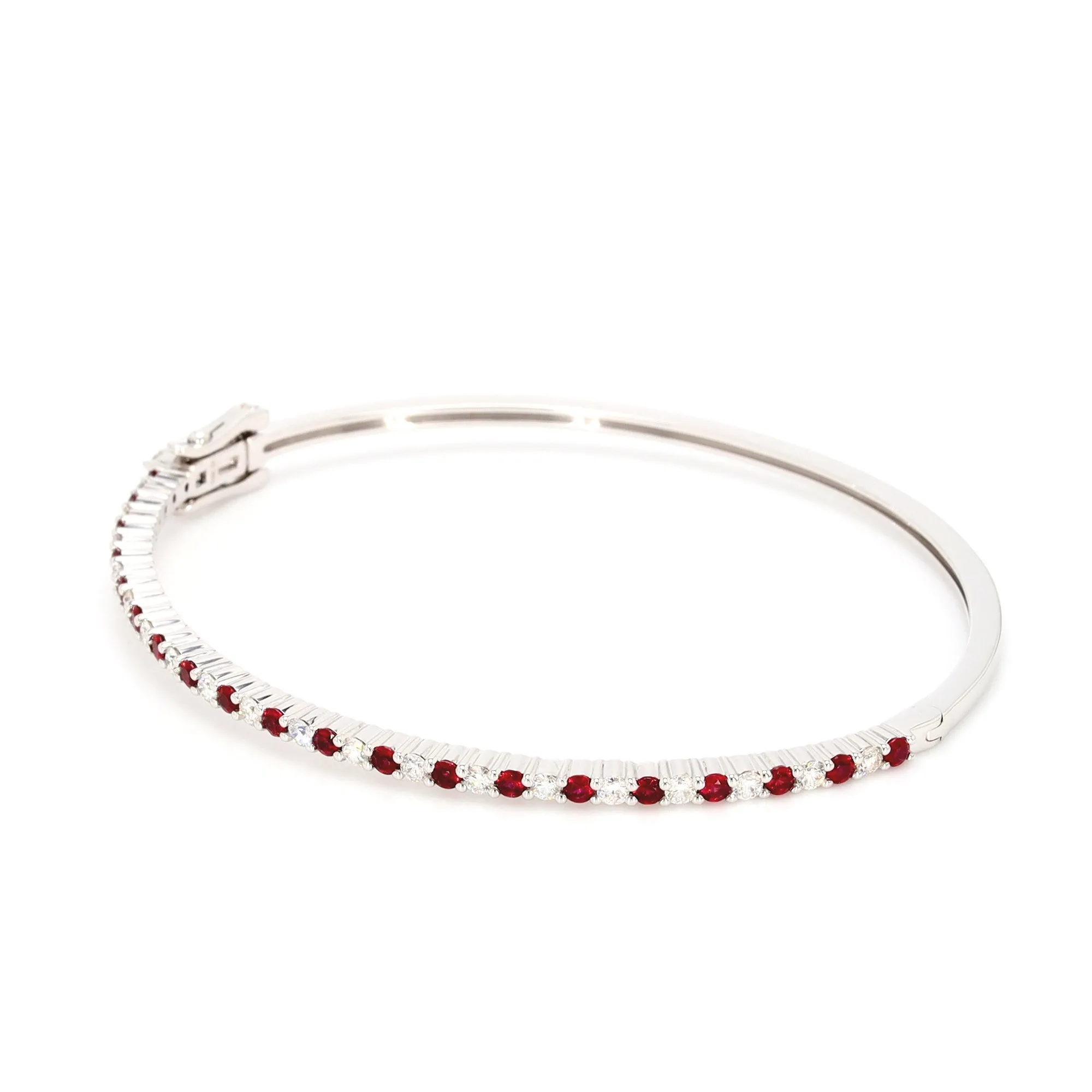 Ruby and Diamond Bangle